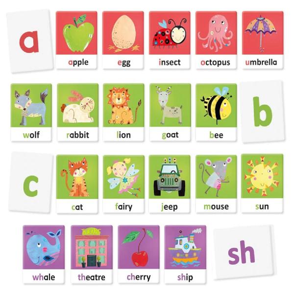 Montessori. Cartonase: Sa invatam alfabetul