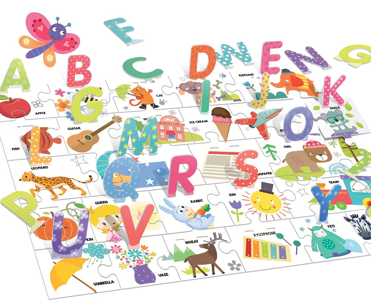 Montessori. Puzzle alfabet 3D
