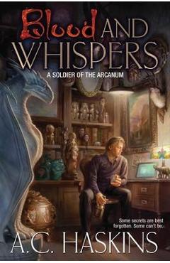 Coperta cărții 'Blood and Whispers - A. C. Haskins'