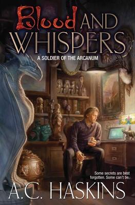 Coperta cărții 'Blood and Whispers - A. C. Haskins'