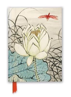Ashmolean: Ren Xiong: Lotus Flower and Dragonfly (Foiled Journal) - Flame Tree Studio