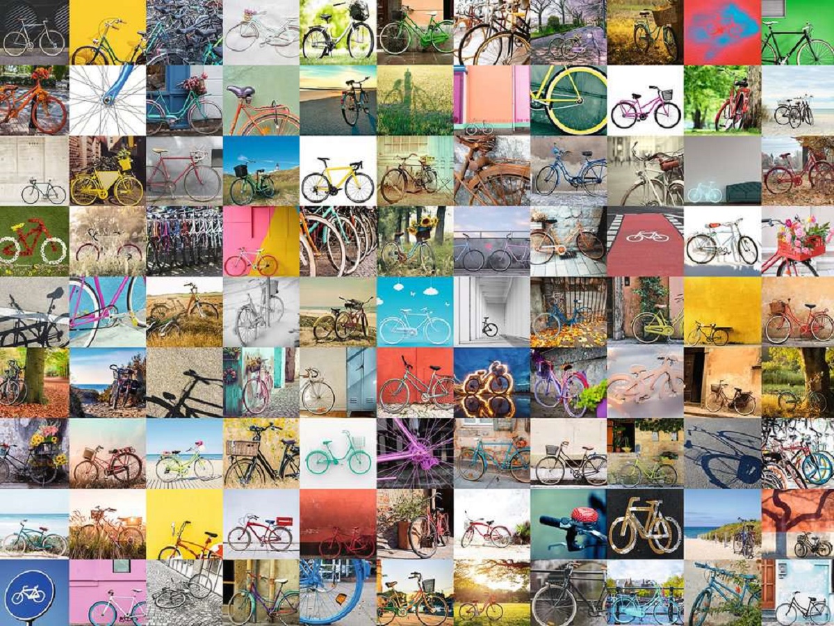 Puzzle 1500. 99 biciclete