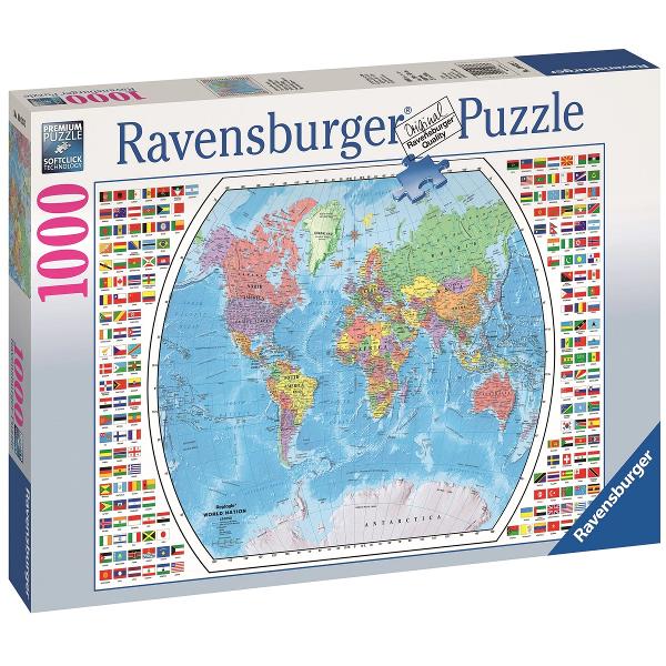 Puzzle 1000. Harta politica a lumii