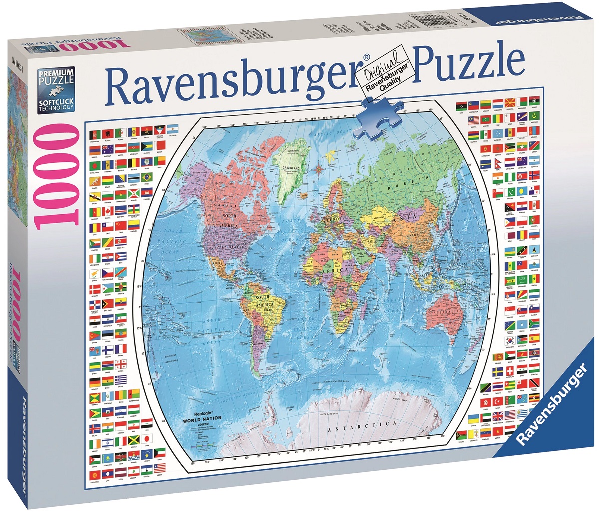 Puzzle 1000. Harta politica a lumii