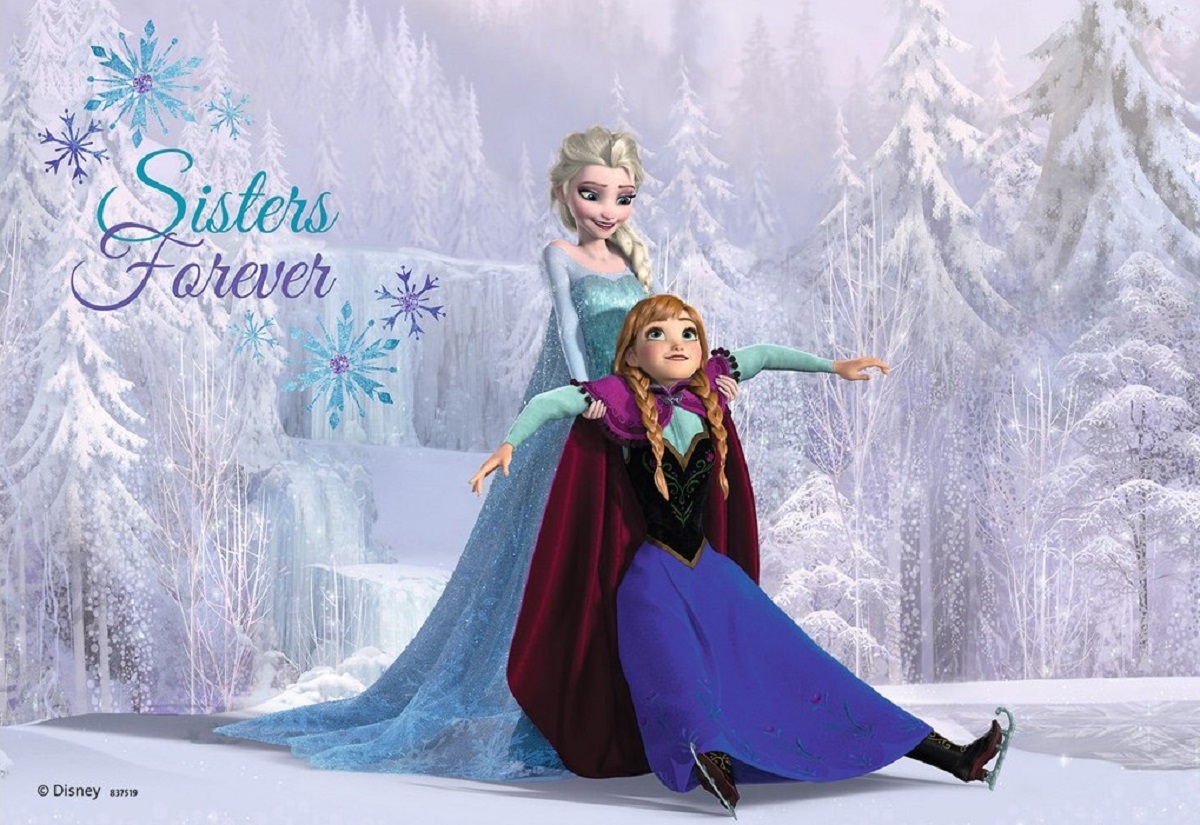 Puzzle 2 in 1. Frozen: Surori pentru totdeauna