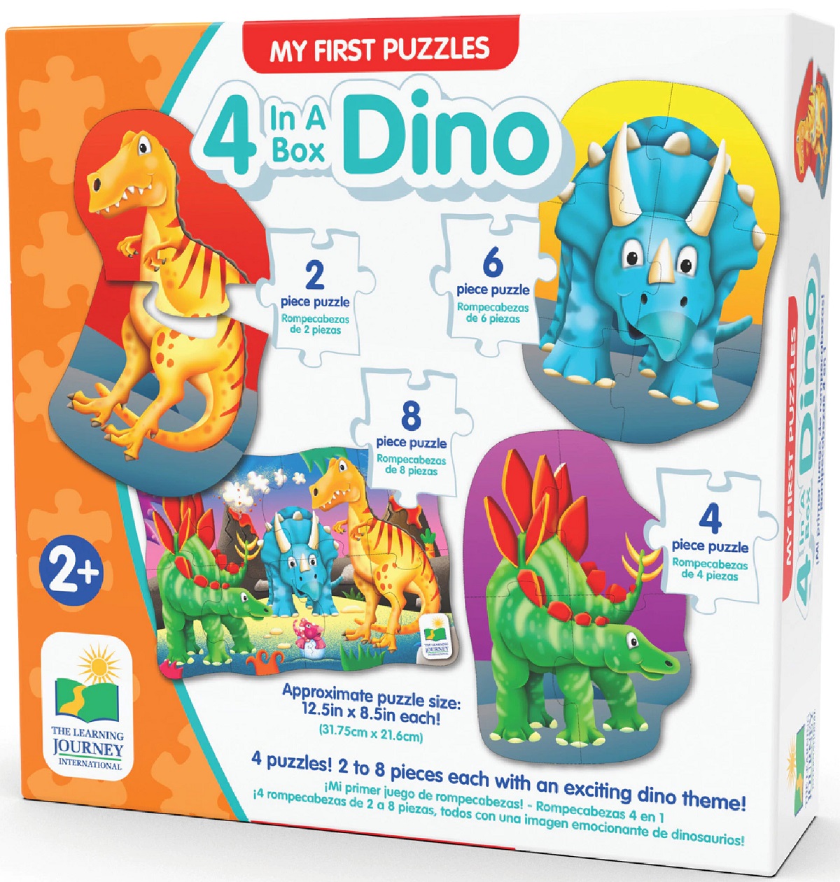 Set primele mele 4 puzzle-uri: Dinozauri