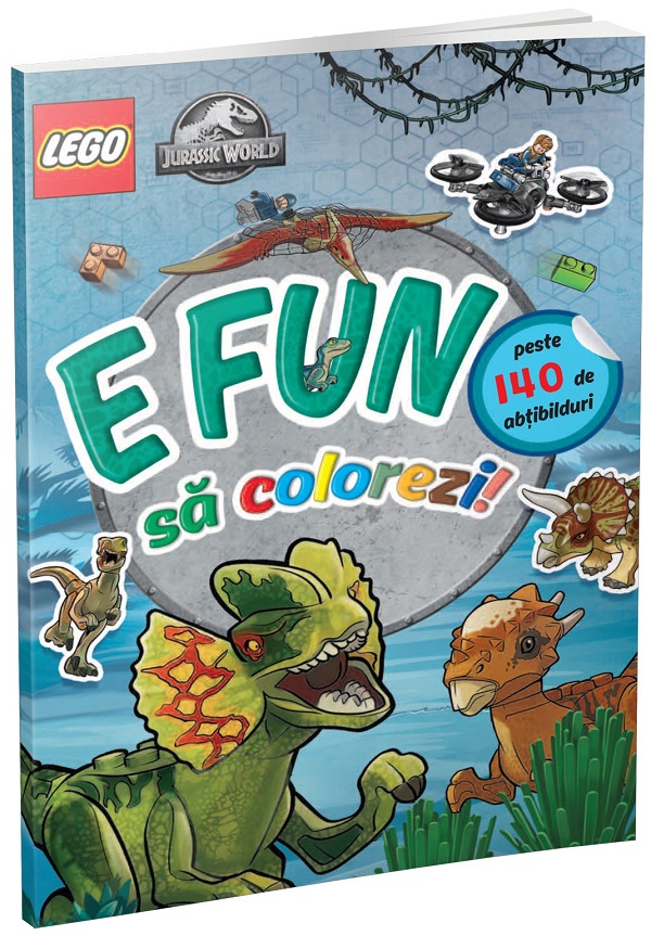 E fun sa colorezi! Lego Jurassic World