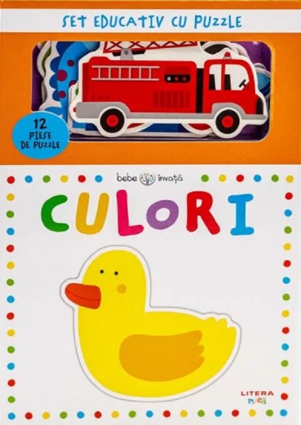 Bebe invata: Culori. Set educativ cu puzzle