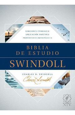 Coperta cărții 'Biblia de Estudio Swindoll Ntv - Tyndale'