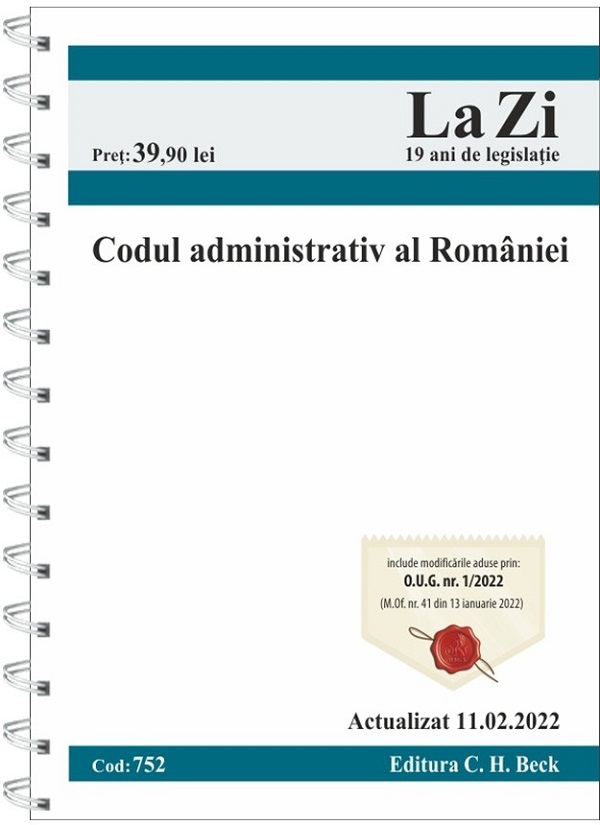 Codul administrativ al Romaniei Act.11 februarie 2022