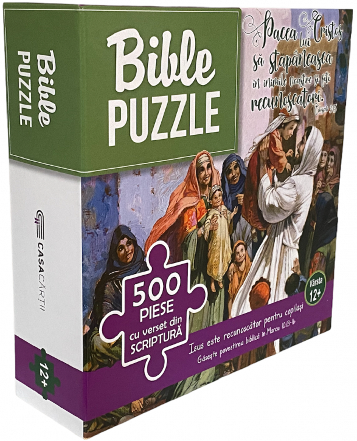 Puzzle biblic 500.  Isus este recunoscator pentru copilasi