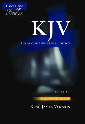 KJV Turquoise Reference Bible, Black Calf Split Leather, Red-Letter Text, Kj674: Xr - 