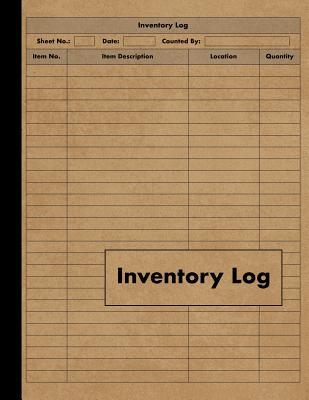 Inventory Log: Large Inventory Log Book - 120 Pages for Business and Home - Perfect Bound - Red Tiger Press