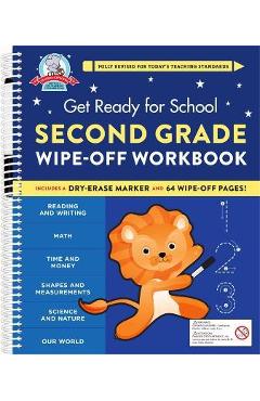 Coperta cărții 'Get Ready for School: Second Grade Wipe-Off Workbook - Heather Stella'