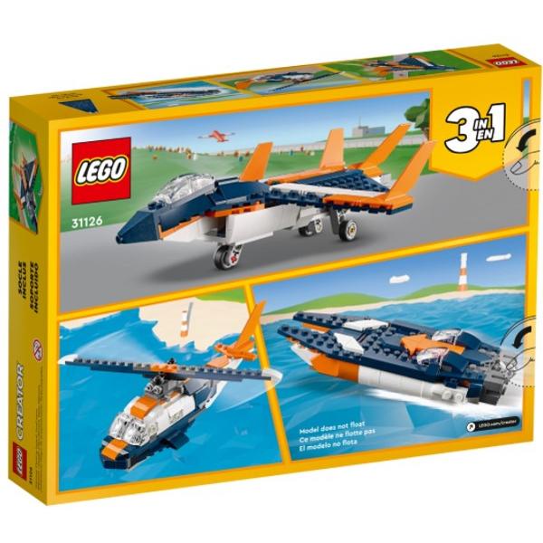 Lego Creator 3 in 1. Avion supersonic