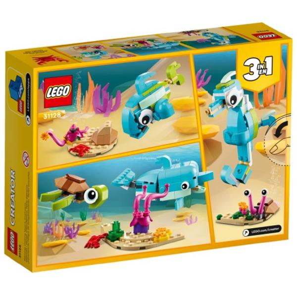 Lego Creator 3 in 1. Delfin si broasca testoasa