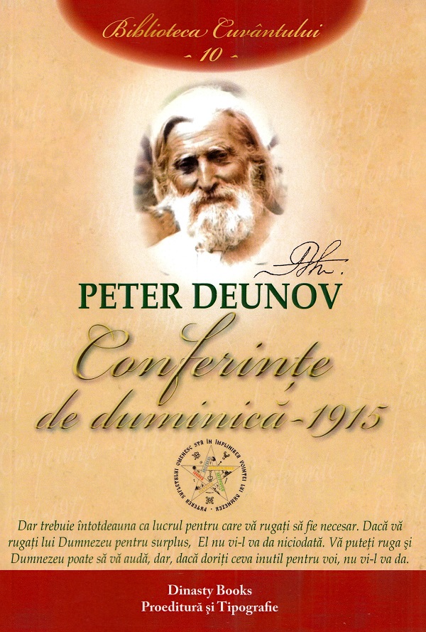 Conferinte de duminica 1915 Vol. 10 - Peter Deunov