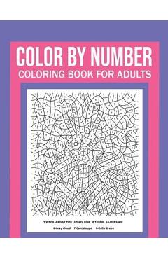 Coperta cărții 'Color By Number Coloring Book For Adults: Stress Relieving And Relaxing Designs! - Dylan Meyer'