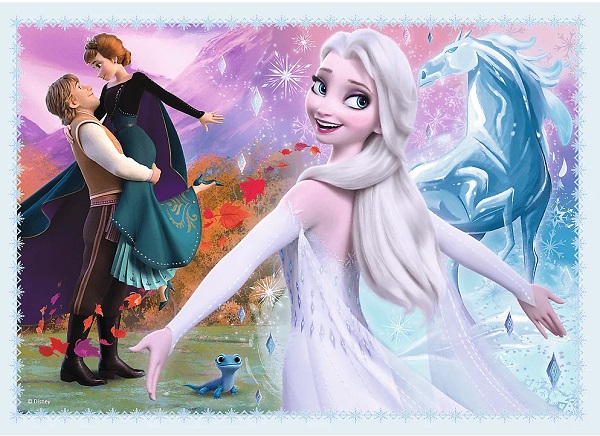 Puzzle 4 in 1. Frozen: Magia din padure