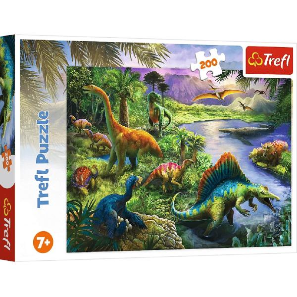 Puzzle 200. Lumea dinozaurilor
