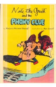 Coperta cărții 'Nate the Great and the Phony Clue - Marjorie Weinman Sharmat'