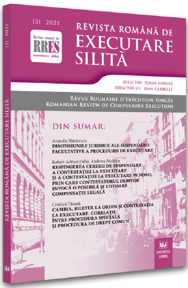 Revista romana de executare silita Nr.3/2021
