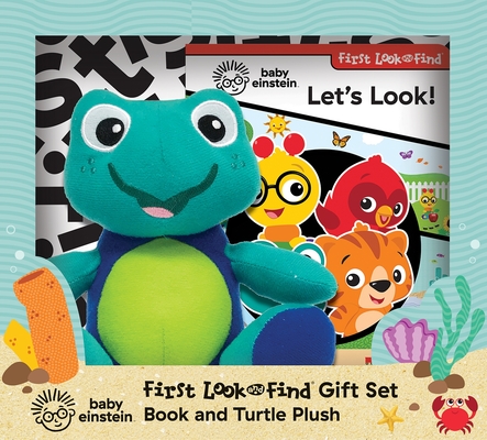 Baby Einstein: First Look and Find Gift Set: Book and Turtle Plush - Pi Kids