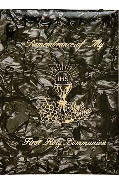 Coperta cărții 'Remembrance of My First Holy Communion-Boy-Black Pearl: Marian Children's Mass Book - Mary Theola'
