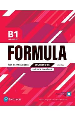Coperta cărții 'Formula B1 Preliminary Coursebook with key and Interactive eBook - Sheila Dignen, Lindsay Warwick'