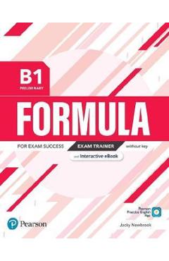 Coperta cărții 'Formula B1 Preliminary Exam Trainer without key and Interactive eBook - Jacky Newbrook'