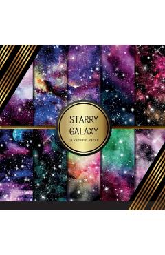 Scrapbook Paper: Starry Galaxy: Double Sided Craft Paper For Card Making, Origami & DIY Projects - Scrapbooking Paper Pad - Peyton Palomino