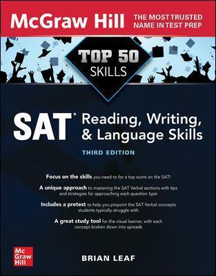 Top 50 SAT Reading, Writing, and Language Skills, Third Edition - Brian Leaf