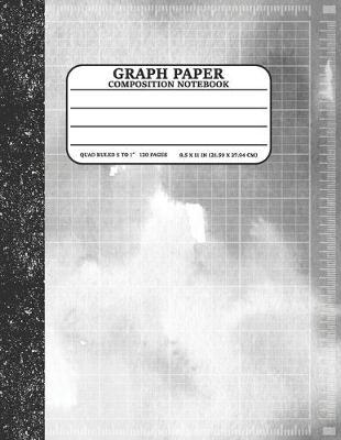 Graph Paper Composition Notebook: Math and Science Lover Graph Paper Cover Watercolor Silver (Quad Ruled 5 squares per inch, 120 pages) Birthday Gifts - Bottota Publication