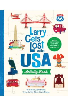 Coperta cărții 'Larry Gets Lost in the USA Activity Book - John Skewes'