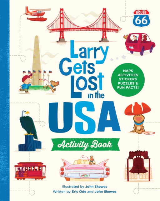 Coperta cărții 'Larry Gets Lost in the USA Activity Book - John Skewes'
