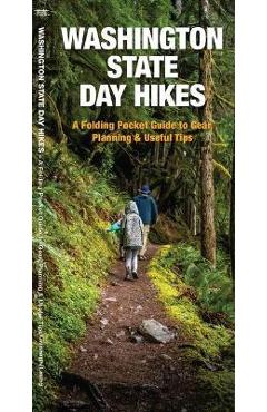 Poza produsului Washington State Day Hikes: A Folding Guide to Easy & Accessible Trails - Waterford Press