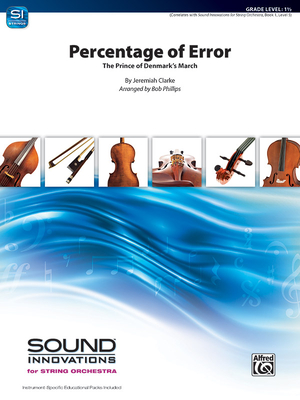 Percentage of Error: The Prince of Denmark March, Conductor Score & Parts - Jeremiah Clarke