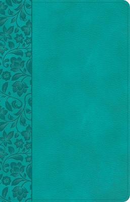 NASB Large Print Personal Size Reference Bible, Teal Leathertouch - Holman Bible Publishers