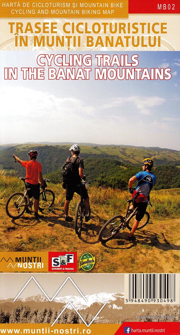 Trasee cicloturistice in Muntii Banatului. Harta de cicloturism si mountain bike. Muntii nostri