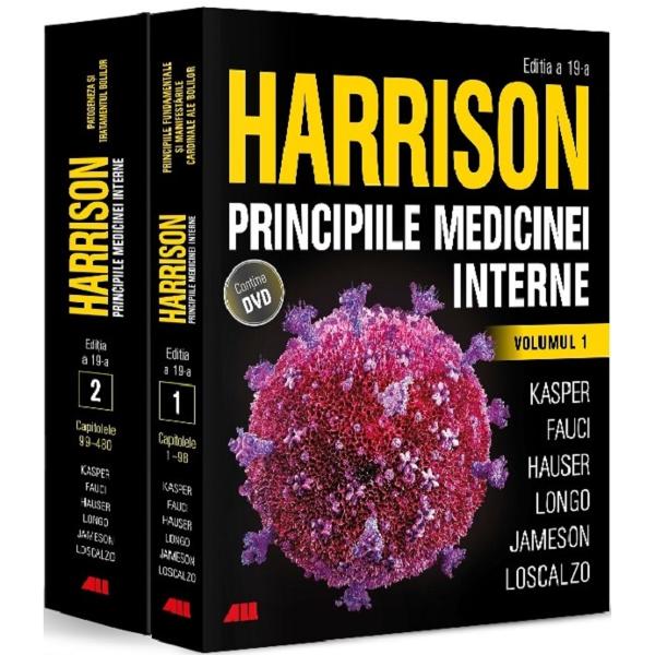 Harrison. Principiile medicinei interne Vol.1 + Vol.2 + DVD -  Dennis L. Kasper, Anthony S. Fauci, Stephen L. Hauser, Dan L. Longo, J. Larry Jameson, Joseph Loscalzo