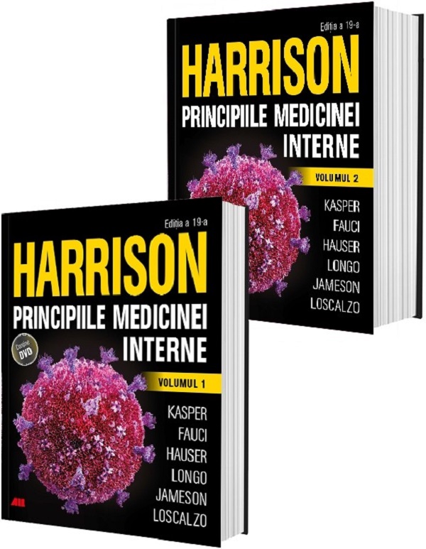 Harrison. Principiile medicinei interne Vol.1 + Vol.2 + DVD -  Dennis L. Kasper, Anthony S. Fauci, Stephen L. Hauser, Dan L. Longo, J. Larry Jameson, Joseph Loscalzo