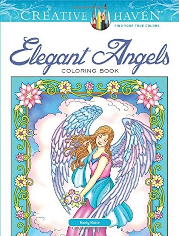  Creative Haven Angels Coloring Book - Marty Noble