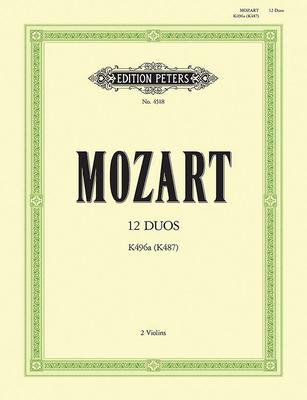 12 Duos for 2 Horns K487 (496a) (Transcribed for 2 Violins): Part(s) - Wolfgang Amadeus Mozart