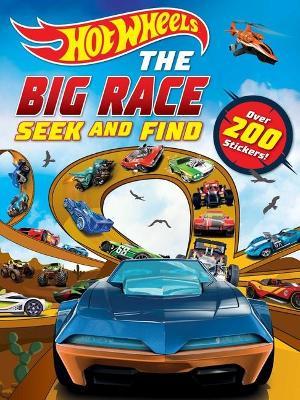 Hot Wheels: The Big Race Seek and Find: 100% Officially Licensed by Mattel, Over 200 Stickers, Perfect for Car Rides for Kids Ages 4 to 8 Years Old - Mattel