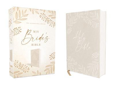 Niv, Bride's Bible, Cloth Over Board, Cream, Red Letter, Comfort Print - Zondervan