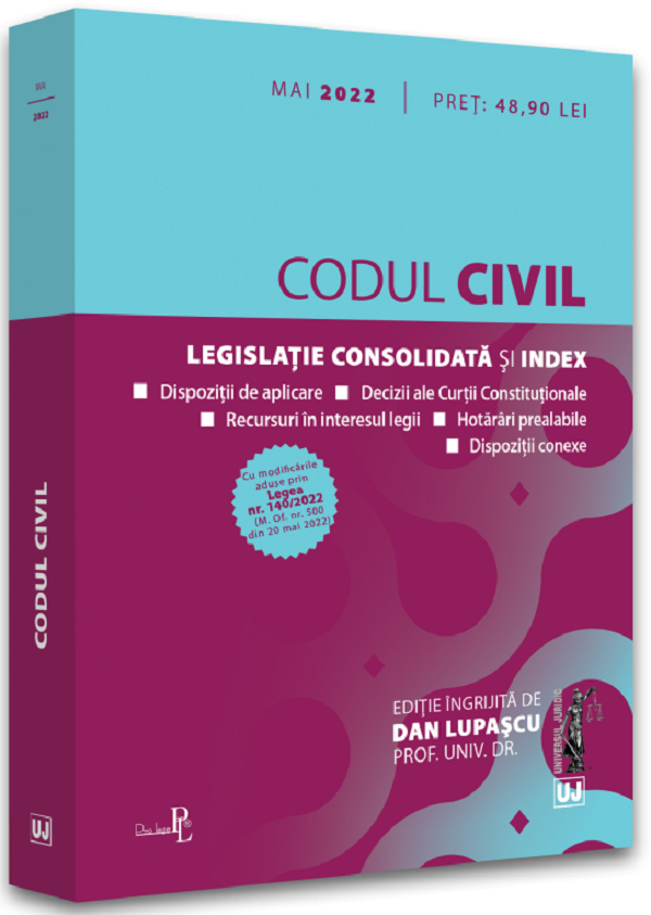 Codul civil Mai 2022 - Dan Lupascu