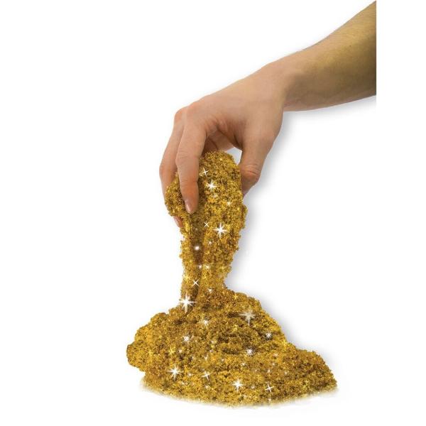 Kinetic Sand. Metale si minerale stralucitoare auriu