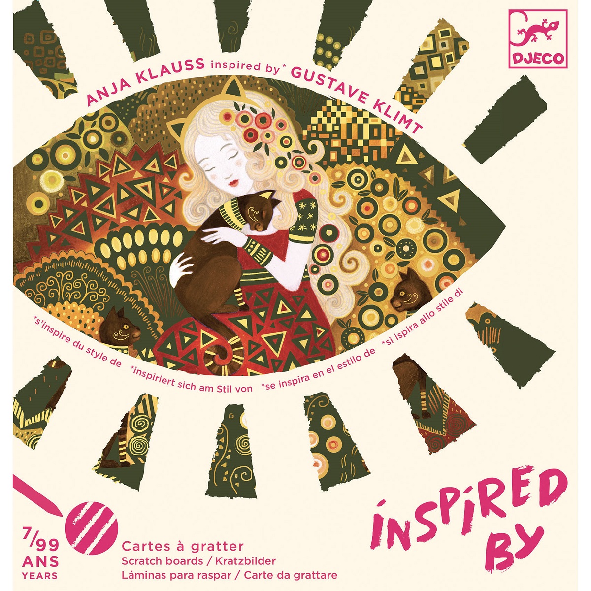 Inspired by Gustav Klimt. Planse pentru razuit