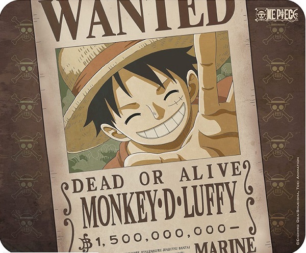 Mousepad flexibil: Wanted Luffy. One Piece