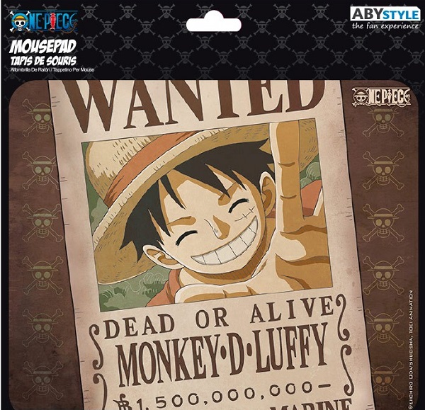 Mousepad flexibil: Wanted Luffy. One Piece